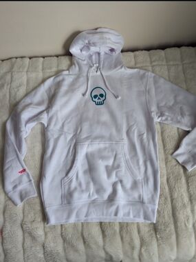Barstool Sports White Graphic Hoodie Mens' Sz XL NWT